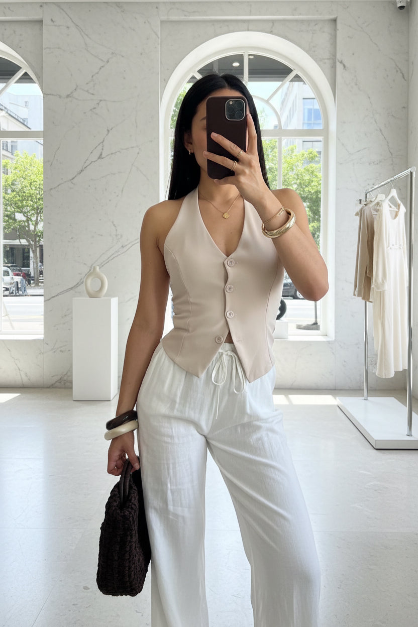 Gilet cream